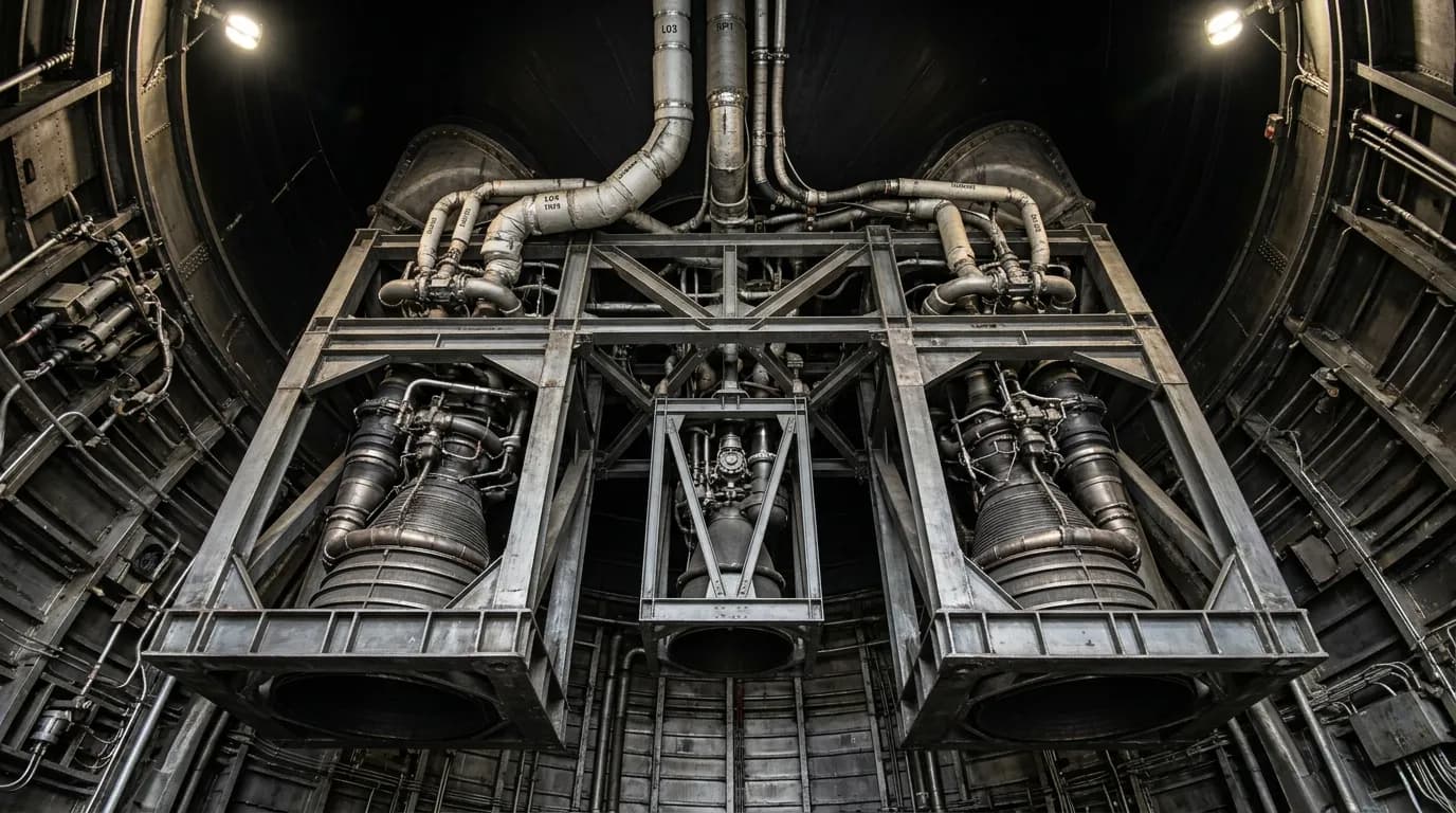 Convair Atlas 1957 - Engine Section view