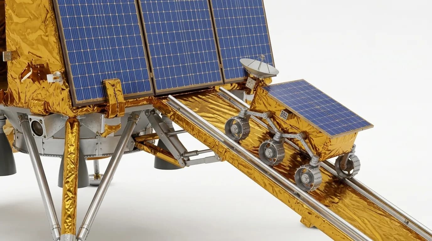 2023 ISRO Chandrayaan-3 - Deployment Ramp - Lunar Vehicle vehicle