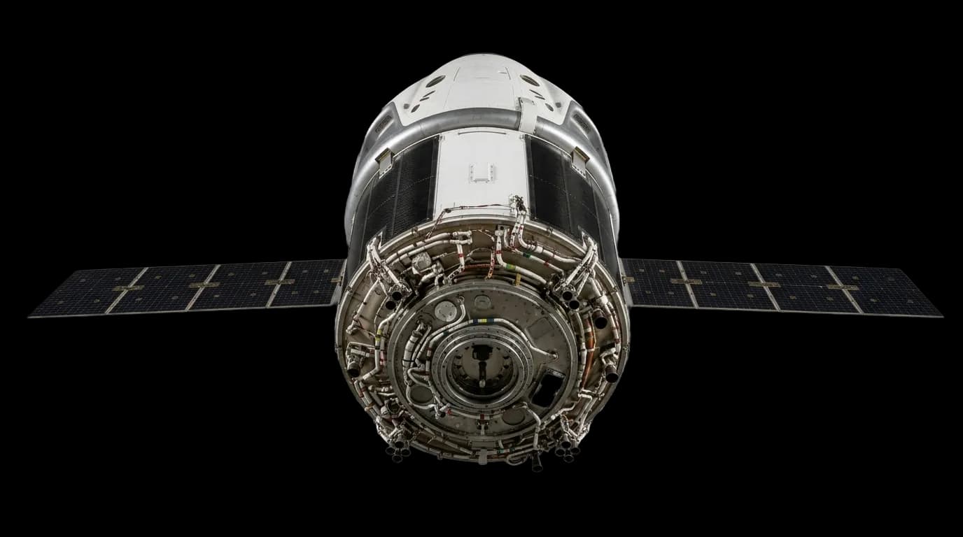 2020 SpaceX Crew Dragon - Bottom View - Crewed Spacecraft vehicle