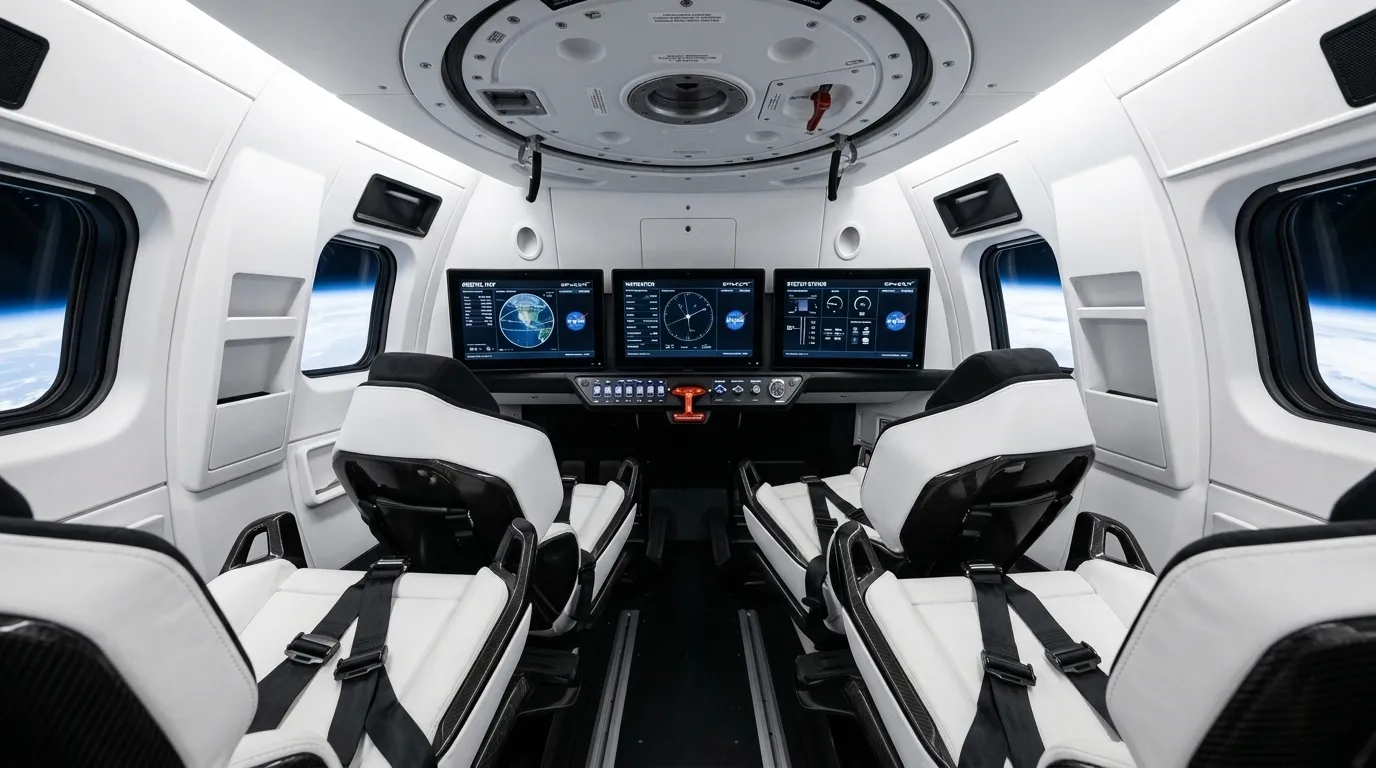 2020 SpaceX Crew Dragon - Crew Seat - Crewed Spacecraft vehicle