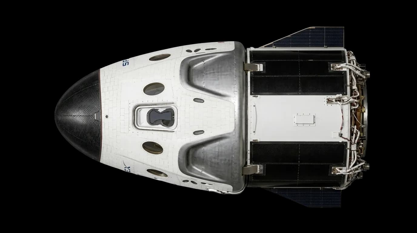 2020 SpaceX Crew Dragon - Right View - Crewed Spacecraft vehicle