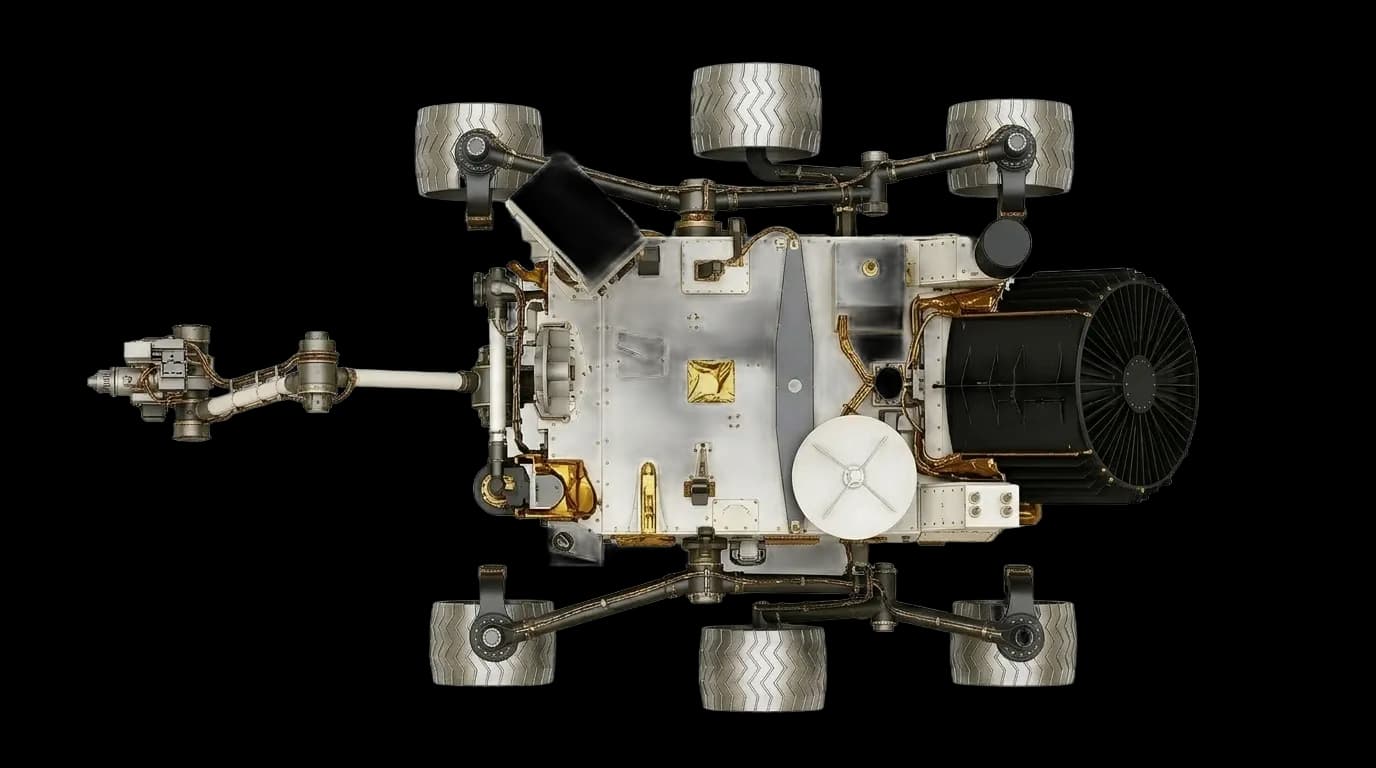 2011 NASA/JPL Curiosity (MSL) - Top View - Mars Vehicle vehicle