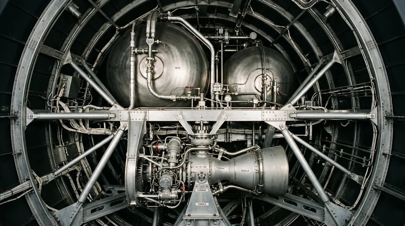 Douglas/Boeing Delta II 1989 - Second Stage view