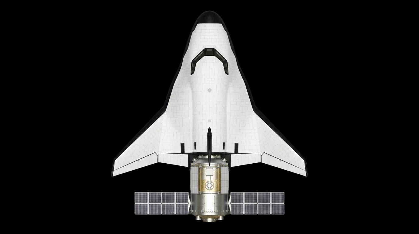 2024 Sierra Space Dream Chaser - Top View - Crewed Spacecraft vehicle