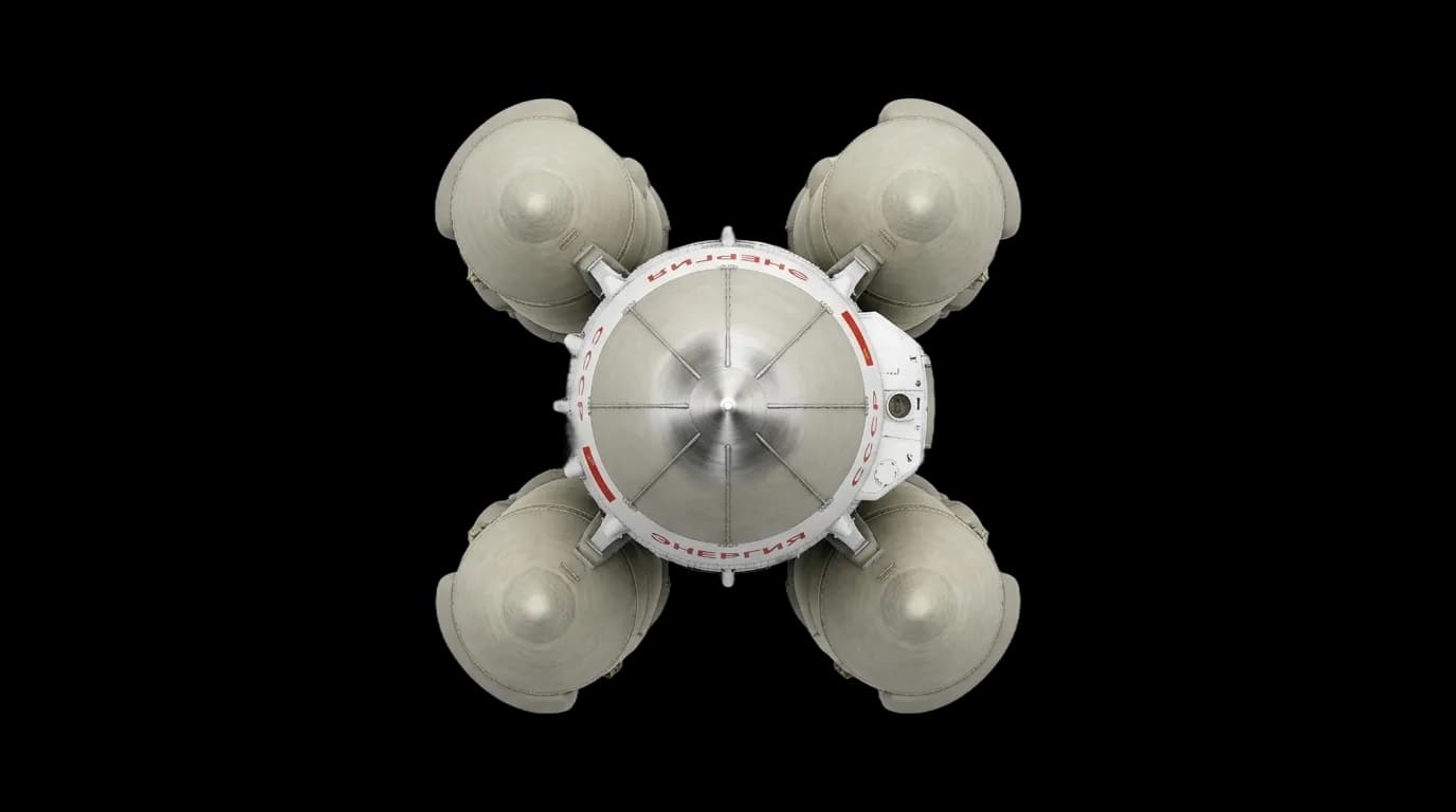 1987 NPO Energia Energia - Top View - Launch Vehicle vehicle