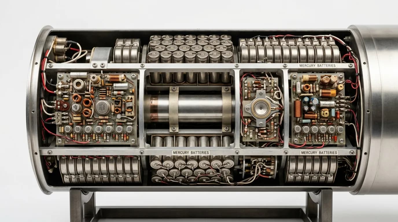1958 NASA/JPL Explorer 1 - Instruments - Satellite vehicle