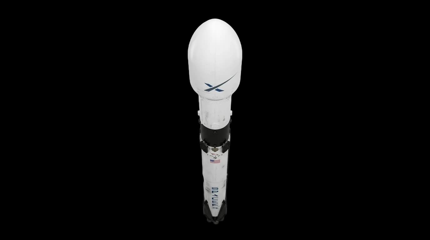 2010 SpaceX Falcon 9 - Top View - Launch Vehicle vehicle