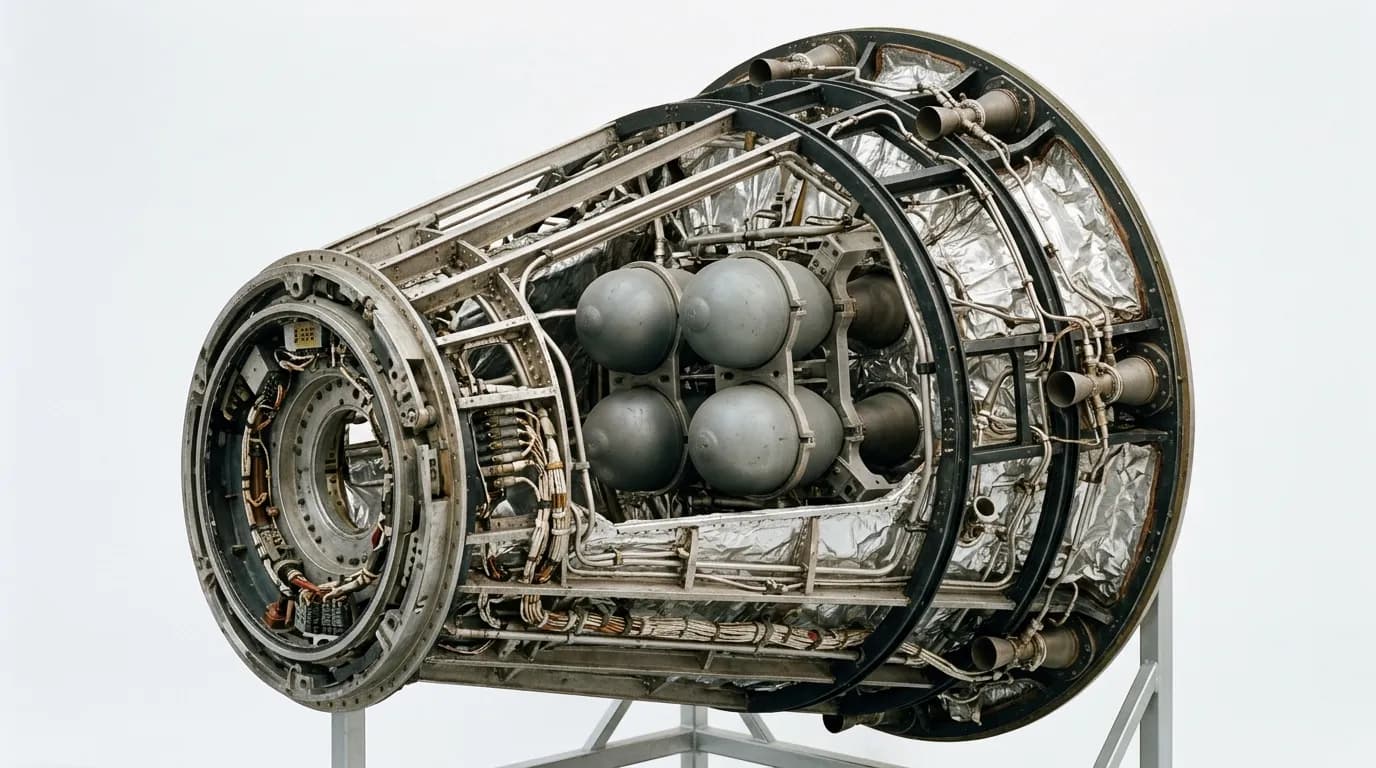1965 McDonnell Gemini Capsule - Retrograde - Crewed Spacecraft vehicle