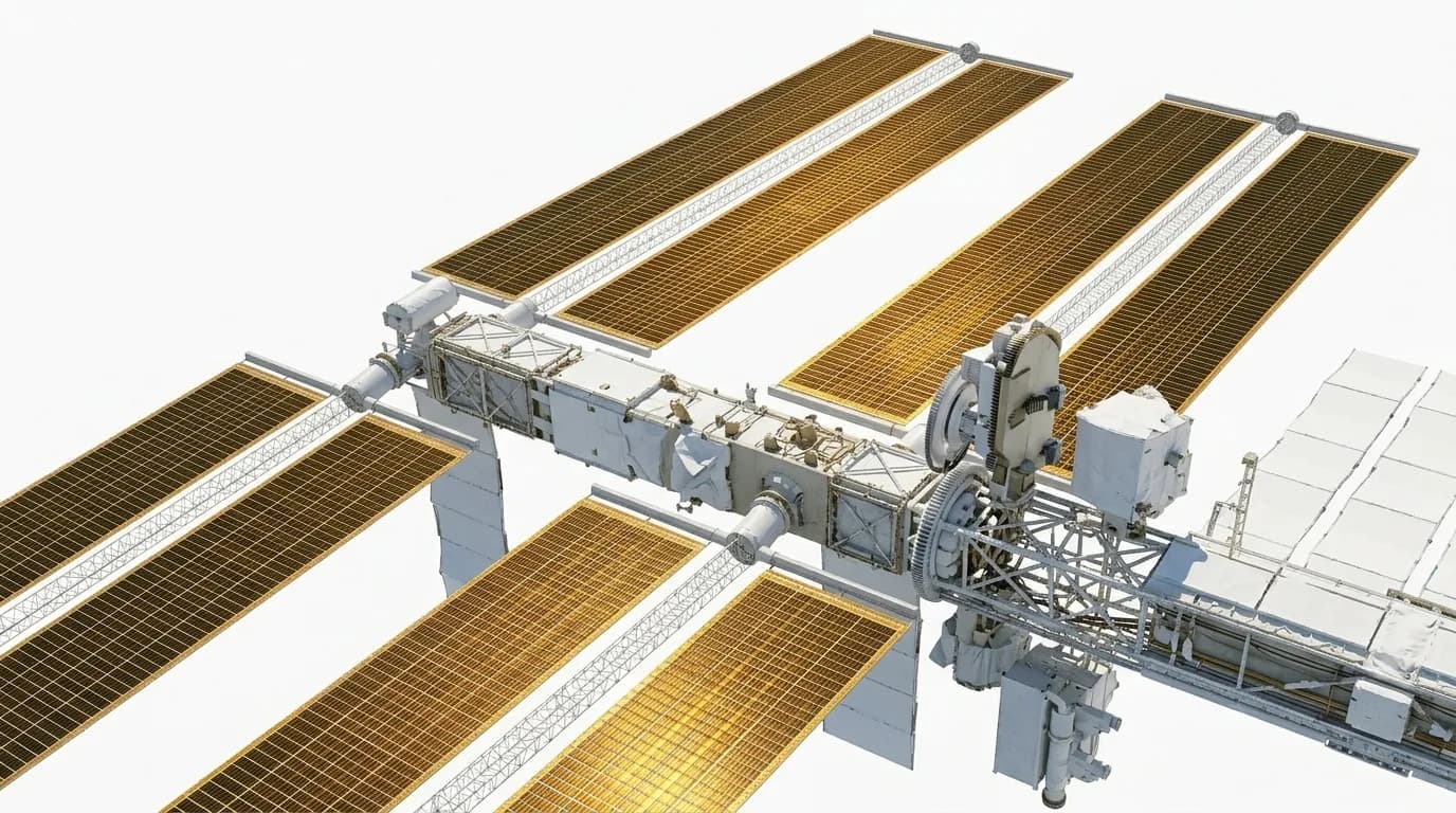 1998 NASA International Space Station - Solar Array - Space Station vehicle