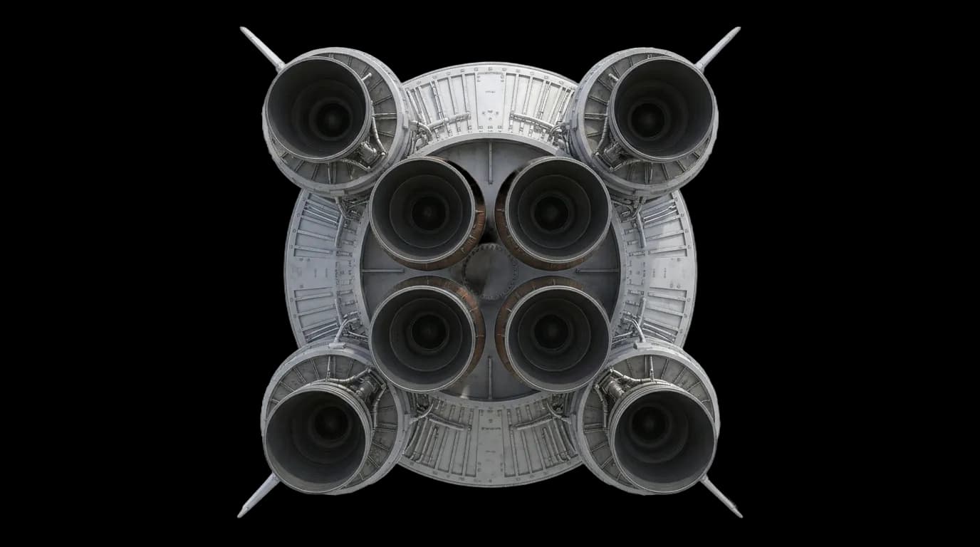 1999 CALT Long March 2F - Bottom View - Launch Vehicle vehicle