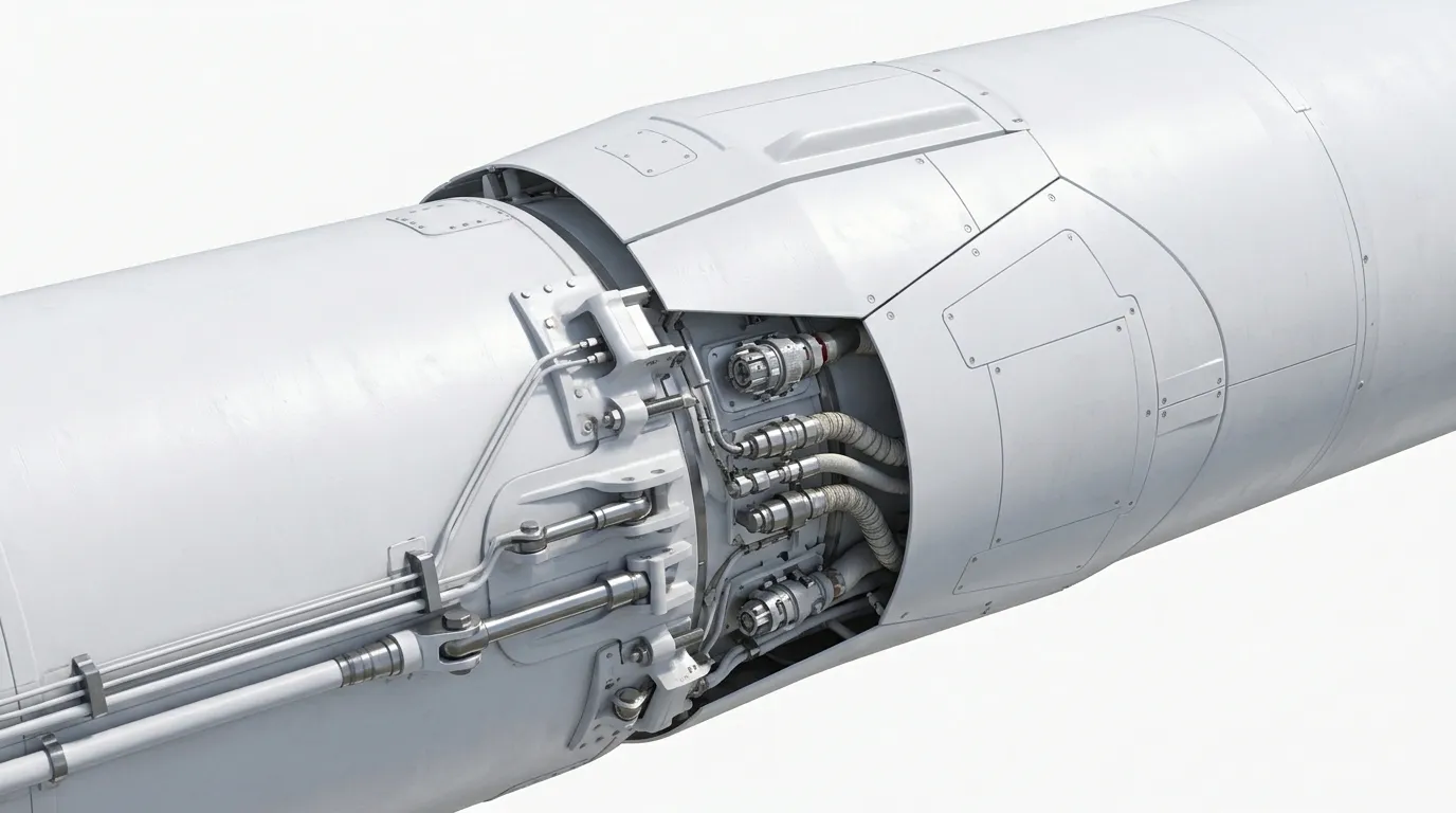 CALT Long March 2F 1999 - Booster Attach view
