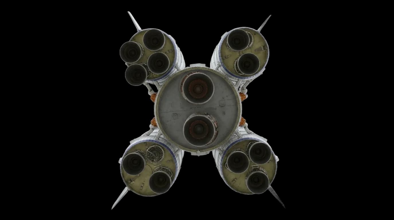 2016 CALT Long March 5 - Bottom View - Launch Vehicle vehicle