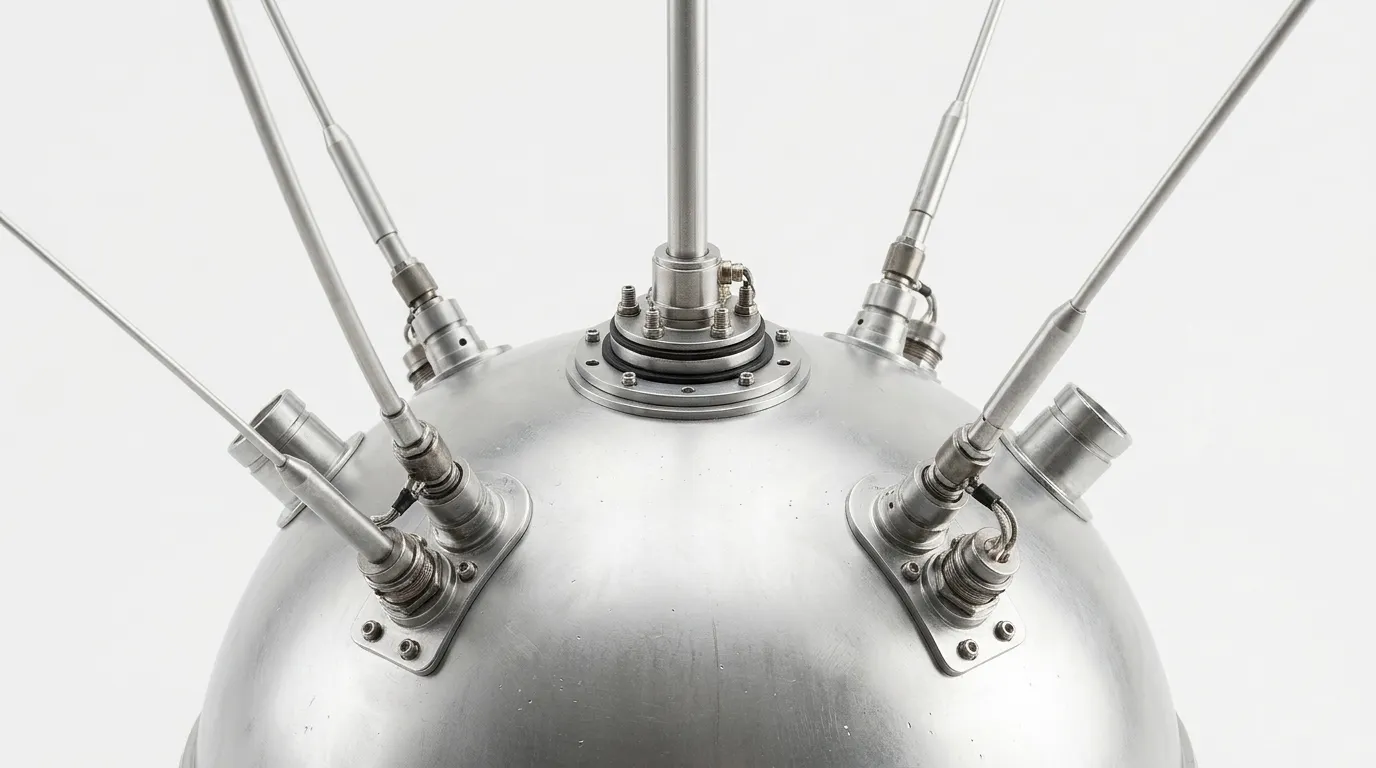 OKB-1 Luna 2 1959 - Antennas view