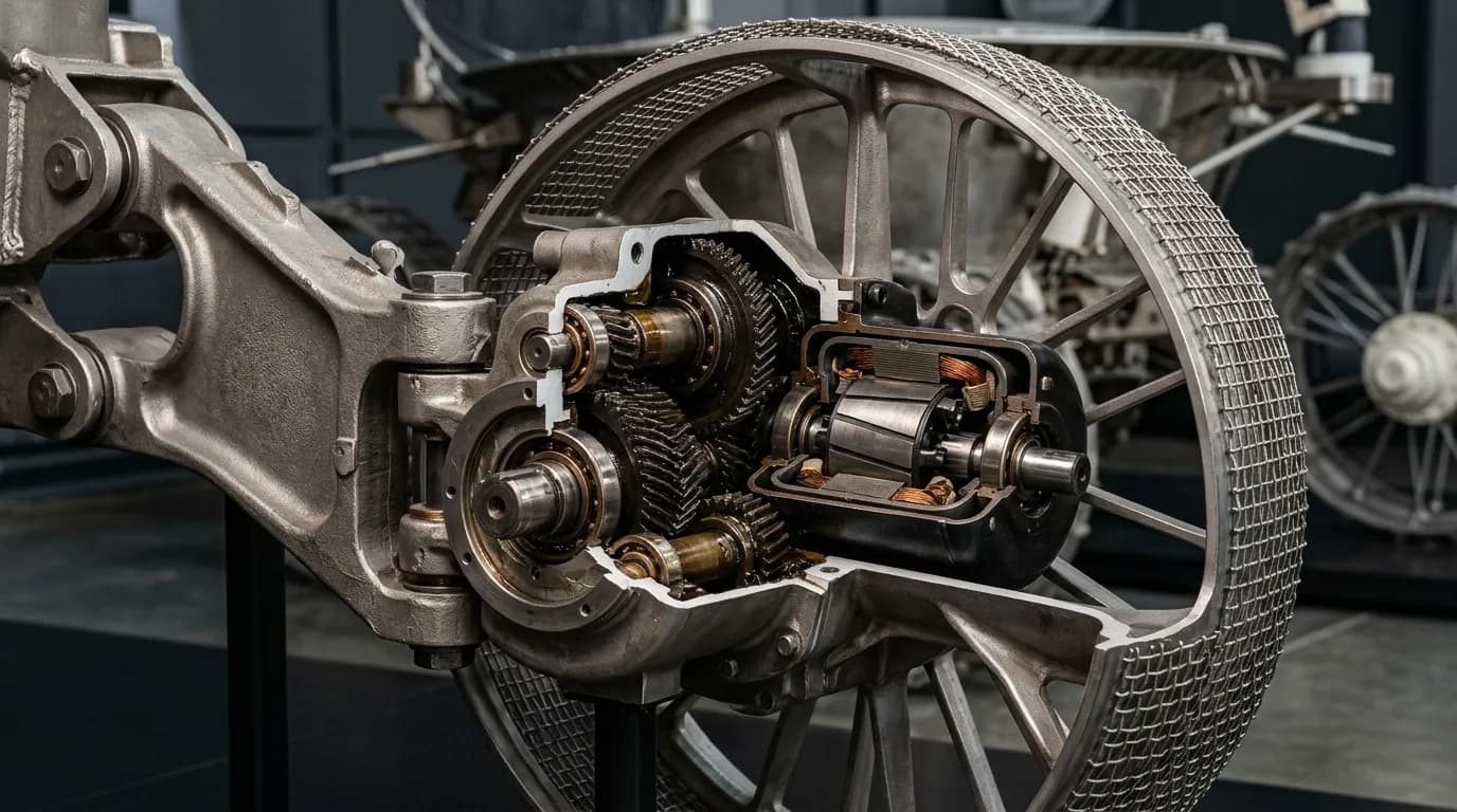 OKB-1 Lunokhod 1 1970 - Wheel Motor view