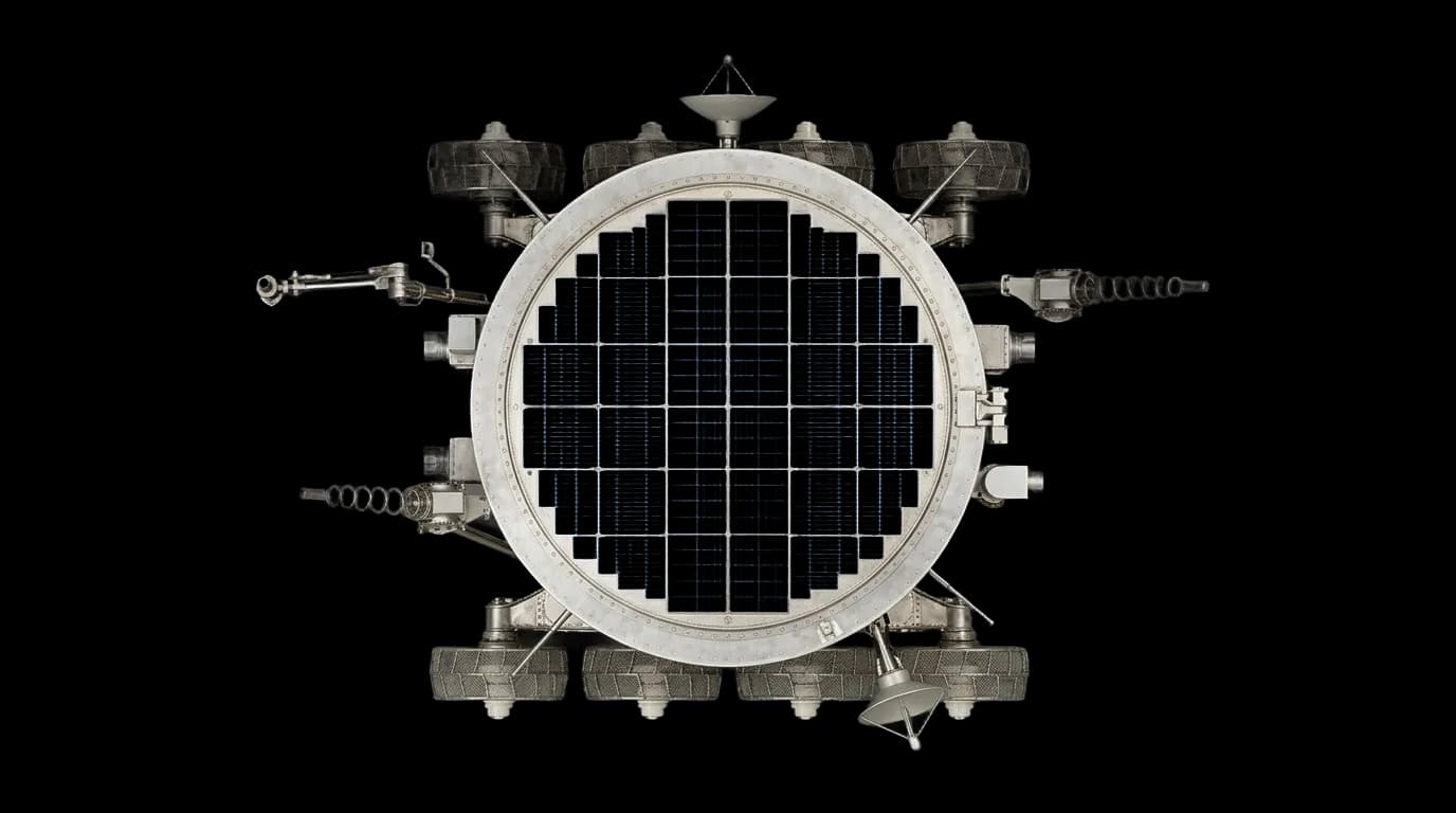 1970 OKB-1 Lunokhod 1 - Top View - Lunar Vehicle vehicle