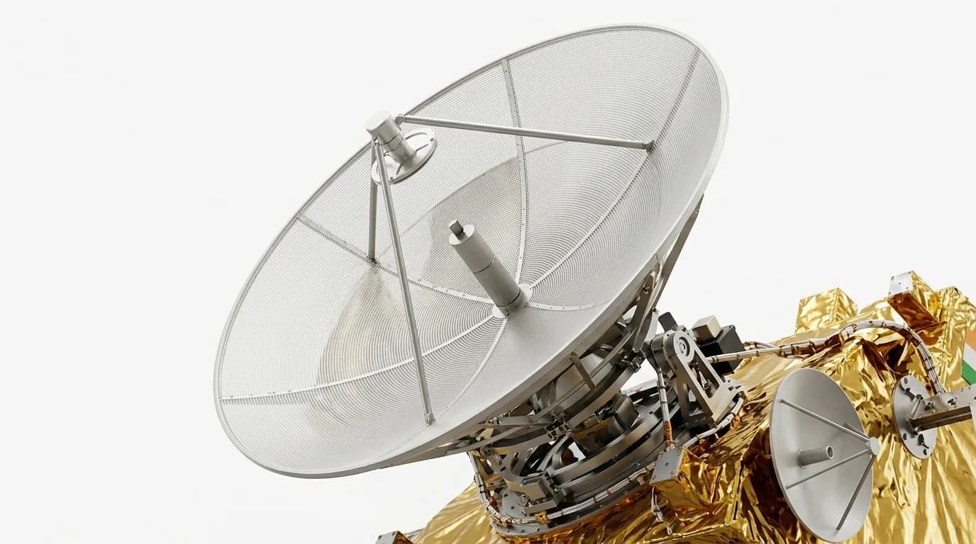 ISRO Mangalyaan (Mars Orbiter Mission) 2013 - Communications Antenna view