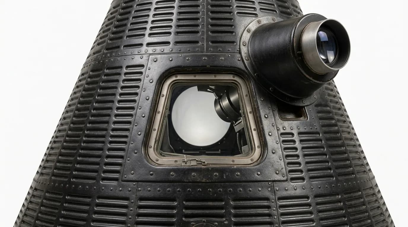 1961 McDonnell Mercury Capsule - Window - Crewed Spacecraft vehicle