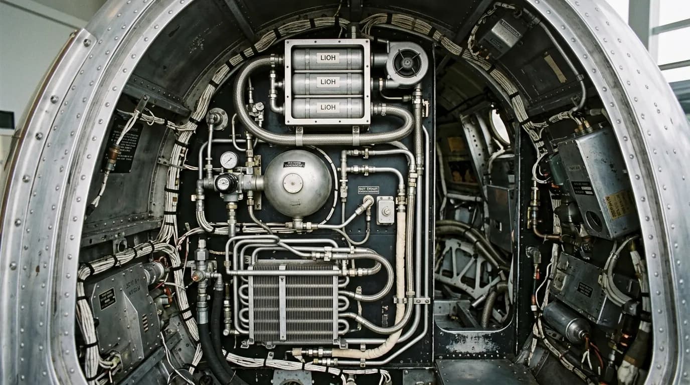 1961 McDonnell Mercury Capsule - Life Support - Crewed Spacecraft vehicle