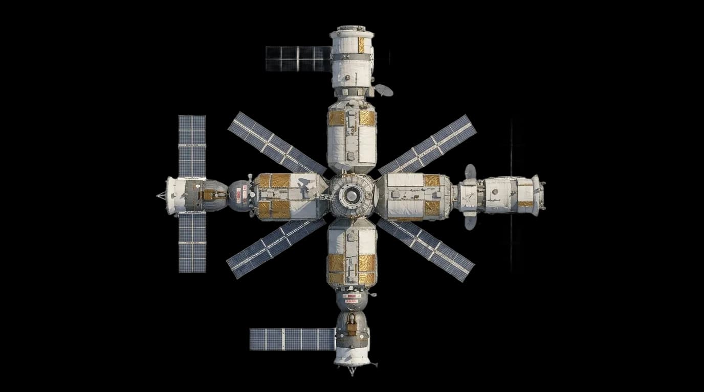1986 Roscosmos Mir - Engine Cluster - Space Station vehicle