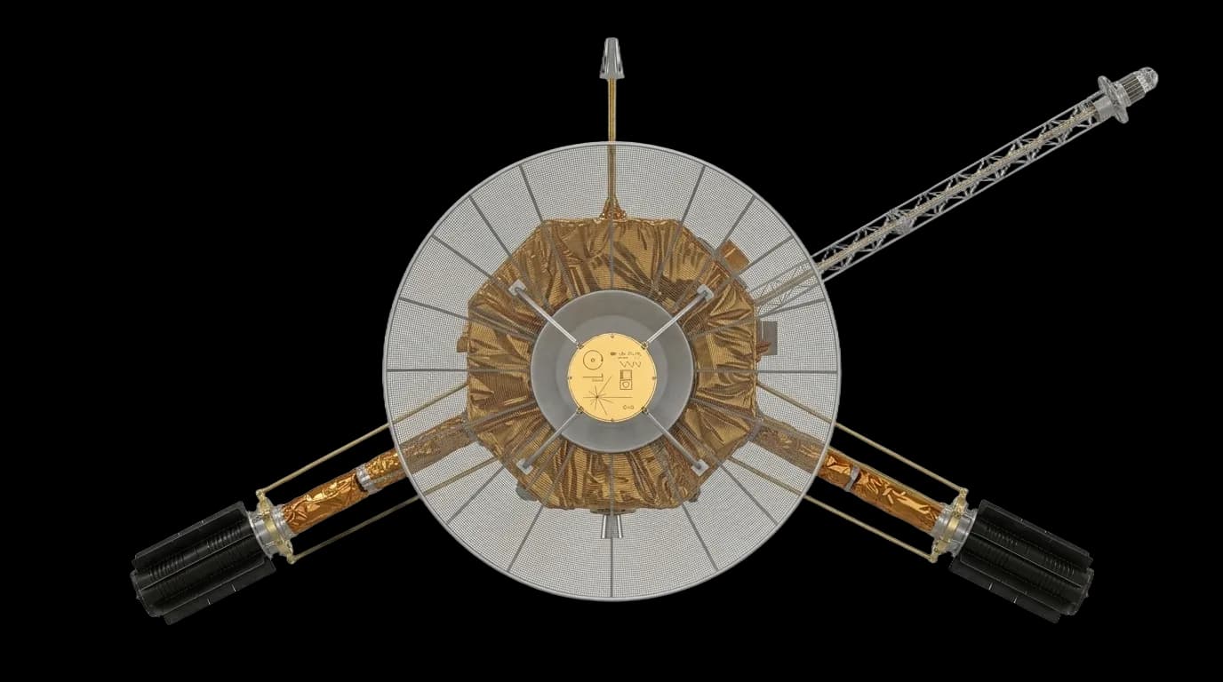 1972 NASA/JPL Pioneer 10 - Top View - Interplanetary Probe vehicle