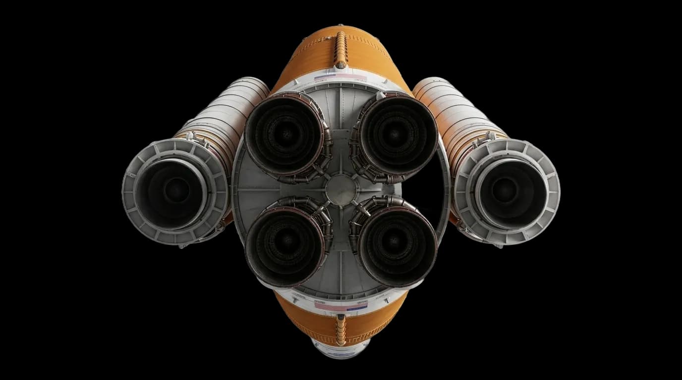 2022 Boeing Space Launch System - Bottom View - Launch Vehicle vehicle