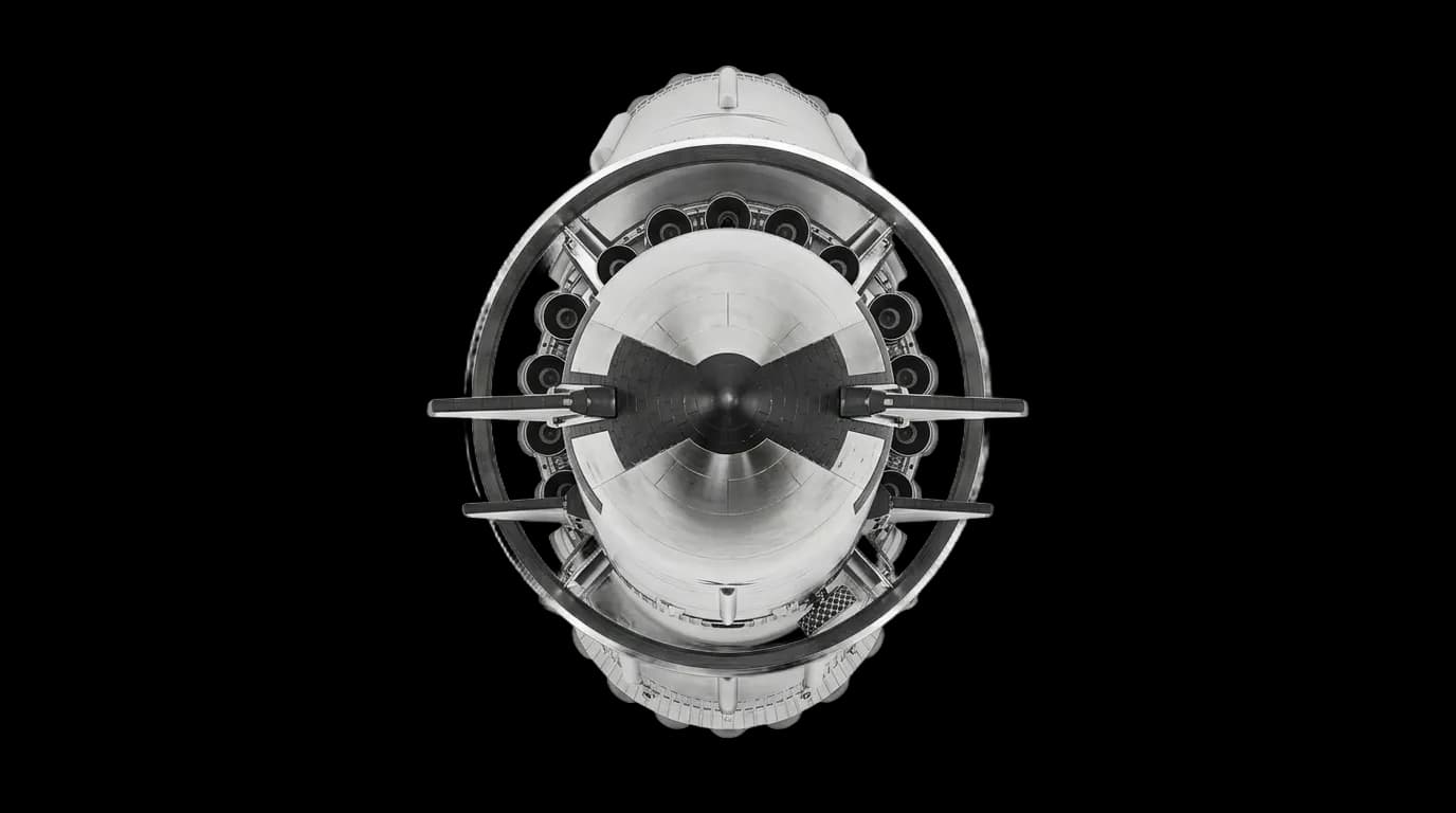2023 SpaceX Starship / Super Heavy - Top View - Launch Vehicle vehicle