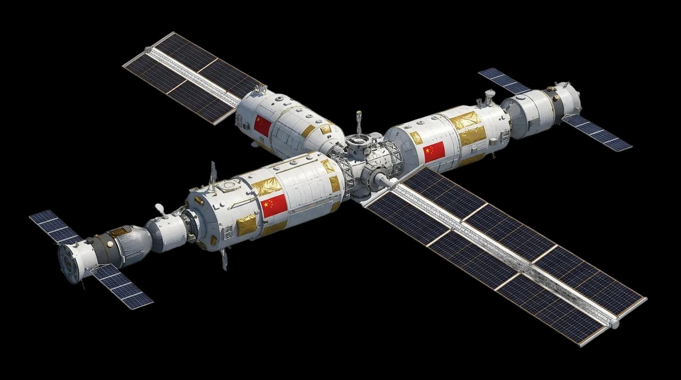 2021 CNSA Tiangong Space Station - Hero - Space Station vehicle