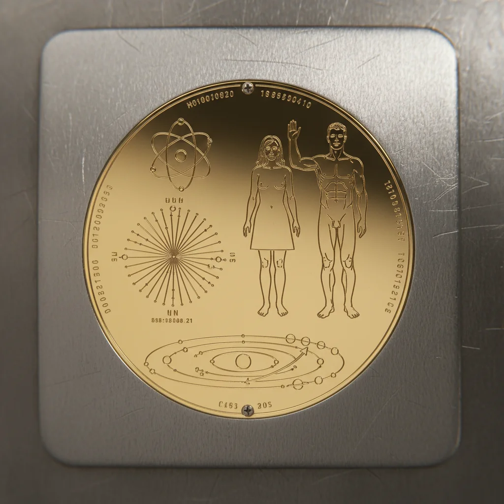 1972 NASA/JPL Pioneer 10 - Pioneer Plaque - Interplanetary Probe vehicle