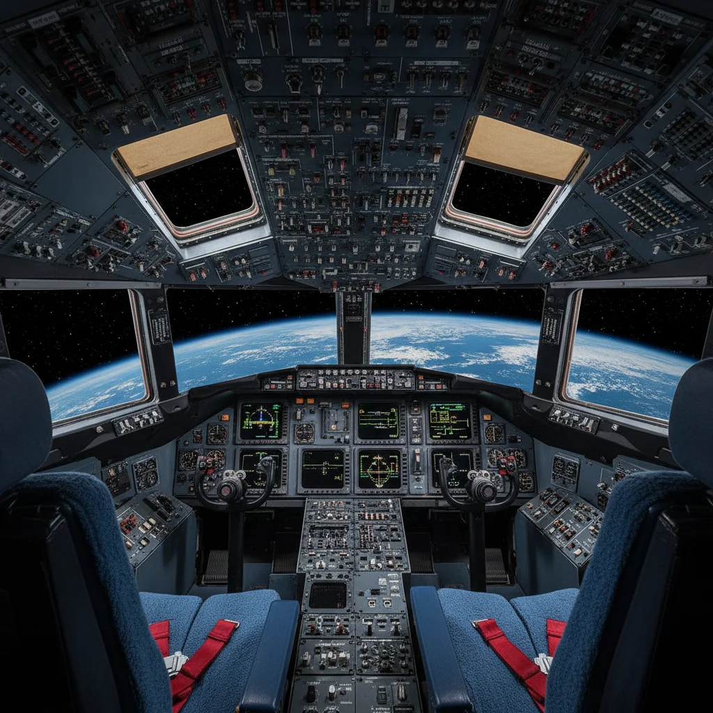 1981 Rockwell/Boeing Space Shuttle - Cockpit - Space Shuttle vehicle